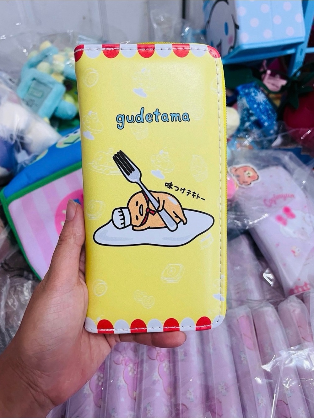 Gudetama long zipper wallet